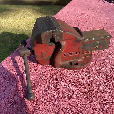 OLD Record 3 Inch Engineering Vice Complete With Patent No • $79