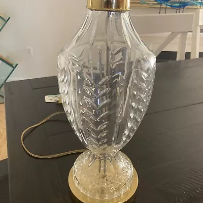 Large Waterford Crystal Table Lamp ￼ • $202.50