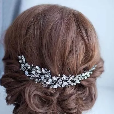 £14.99 • Buy Bridal Wedding Hair Accessories Beaded Crystal Headband Rhinestone Hair Jewels**