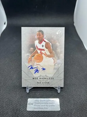 2012-13 Upper Deck SP Authentic Rookie RC AUTO MOE HARKLESS St. John's Univ NCAA • $9.77