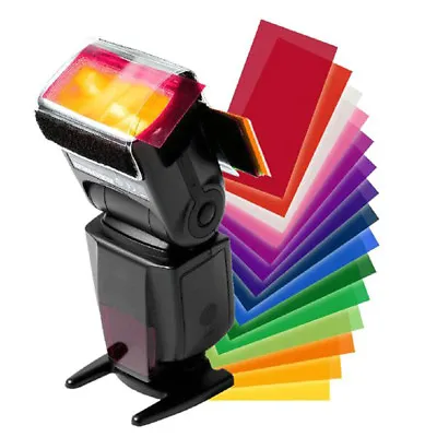 12x Flash Speedlite Color Gel Filters For  Nikon  Yongnuo  Ca_-_ • $6.82