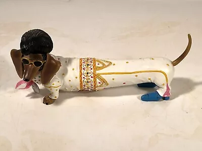 Westland Hot Diggity King (Elvis Presley) Weiner Dachshund Figurine Display Rare • $100.46