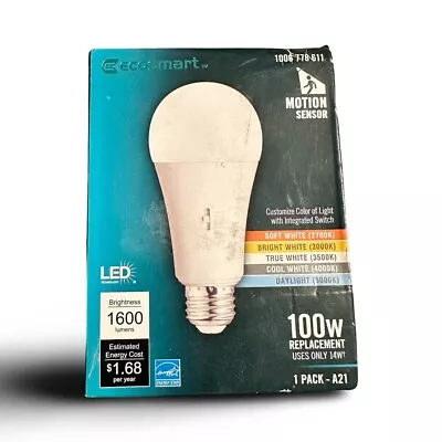 Eco-Smart 100 Watt Custom Colors Energy Star LED Light Bulb - Pack Of  1 • $10