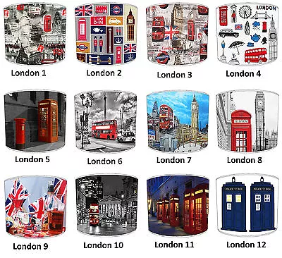 London Scene Lampshades Ideal To Match London Scene Cushions Covers Curtains. • £27.99