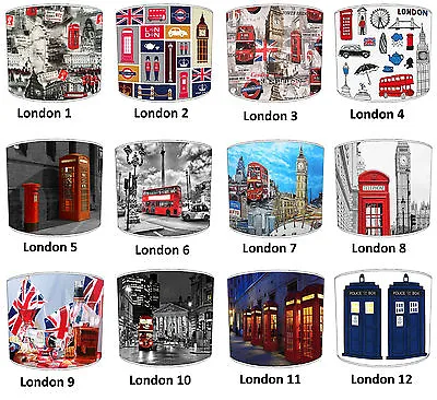 London Scene Lampshades Ideal To Match Throws & Cushion Covers • $62.85