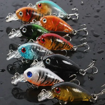 $13.95 • Buy 35mm Bream Cranks Fishing Lures Lure Tackle Hardbody Bait Bass Diving Minnows
