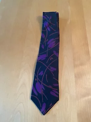 Givenchy Monsieur Floral Abstract Mens Tie Silk • $31.49