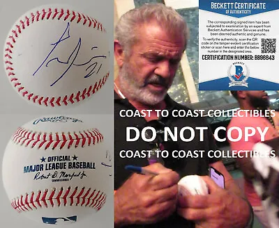 Mel Gibson Lethal Weapon Braveheart Signed Autographed Baseball Proof Beckett  • $699.99