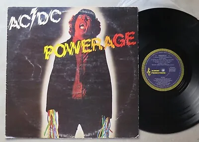 AC/DC 1st Press OZ LP Powerage ’78 Blue/Yellow Albert APLP030 Hard Rock • $235
