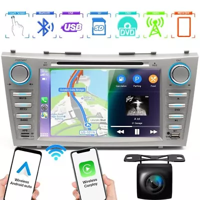 Car Radio DVD Stereo Android Auto Carplay For Toyota Camry 2007 2008 2009-2011 • $149.39