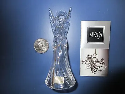 Lead Crystal Angel With Trumpet - MIKASA HEAVENLY MUSIC Christmas ORNAMENT • $12.99