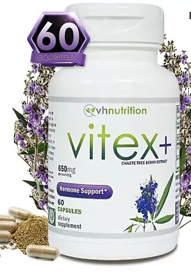 VH Nutrition Vitex Chaste Tree Berry Extract 60 650mg Capsules EXP 09/2025 • $10.50