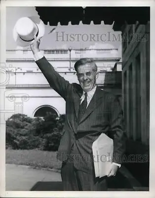 1944 Press Photo Vice President Henry Wallace At White House To Report On • $19.99