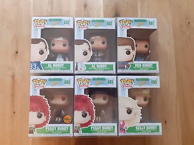 Funko Married With Children Set 6 Chase Polk Al Kelly Peggy Rare New Pop Vinyl • £99.99