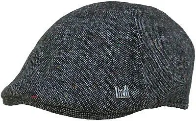 Headchange Econo Speckled Tweed Wool Blend 6 Panel Ivy Hat Duck Bill Scally Cap • $24.95