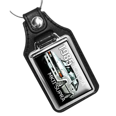 $16.95 • Buy 1985 White Celica MKII Supra Design Key Chain Key FOB Key Ring 