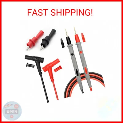 Silicone Multimeter Test Leads Kit 1000V 20A Gold-Plated With Alligator Clips • $11.49