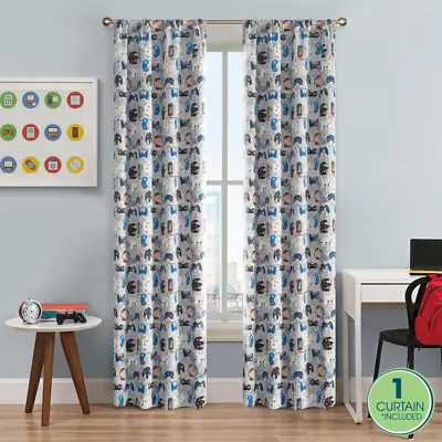 CHILDS SINGLE CURTAIN PANELS Blackout Glow In The Dark Multiple Sizes And Colors • $22.50