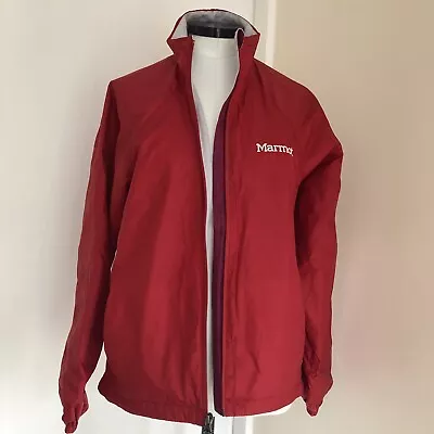 Marmot Jacket Coat Women’s Red Outdoor Hiking Walking Zipped Pockets Small 8/10 • £14.99