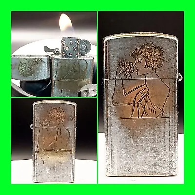Naughty Vintage Lighter With Zippo Insert - Vietnam War Time - Risqué - Working  • $59.99