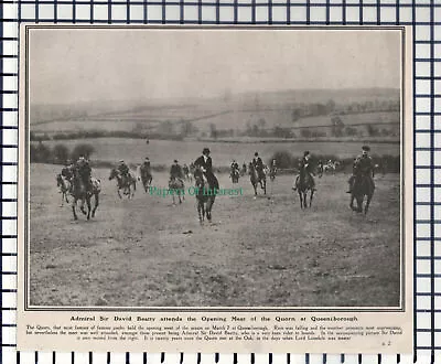 (6788) Sir David Beatty Quorn Hunt Queeniborough  - 1919 Cutting • £6.95