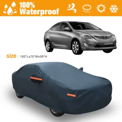 $34.99 • Buy Full Car Cover PEVA Waterproof All Weather Protection Rain Snow Sun UV Resistant