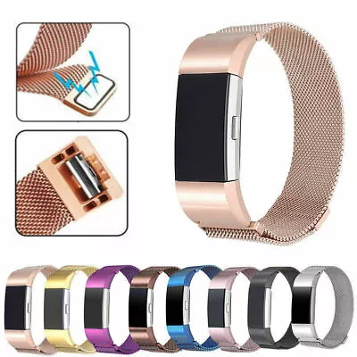 FOR Fitbit Charge 2 Steel Luxury Band Replacement Wristband Watch Strap Bracelet • $12.59