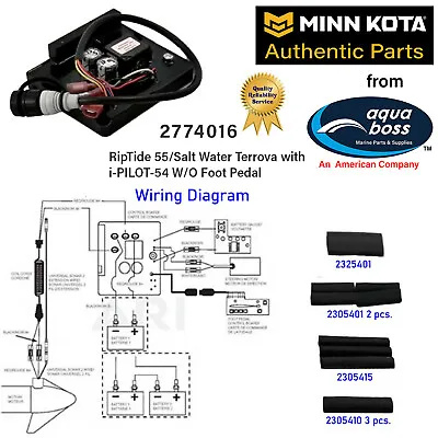 2774016  Minn Kota Riptide Terrova Control Board I-Pilot No Foot Pedal 12 Volt • $197