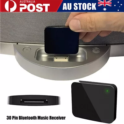 Bluetooth A2DP Music Receiver Audio Adapter For IPod IPhone 30Pin Dock Speaker • $20.89