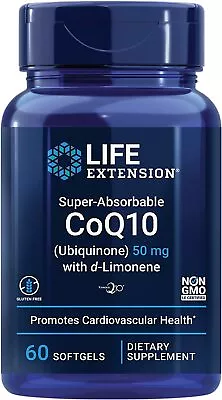 Super-Absorbable CoQ10 With D-Limonene 50 Mg 60 Softgels • $19.93