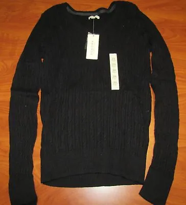 £19.61 • Buy New Sonoma Womens Black Long Sleeve Cable V-neck Sweater Sz Xs S M
