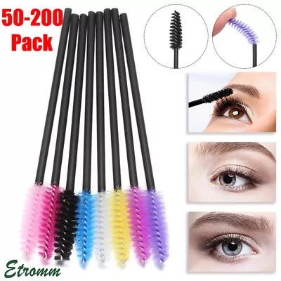 Disposable Mascara Brush Wands Cream Eyelashes Extension Eyebrow Makeup Tool • $7.16