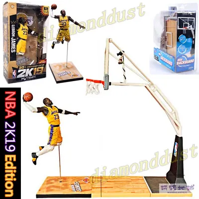 $63.99 • Buy NBA #23 LeBron James Lakers Basketball Backboard Action Figure Kid Toy Figurines