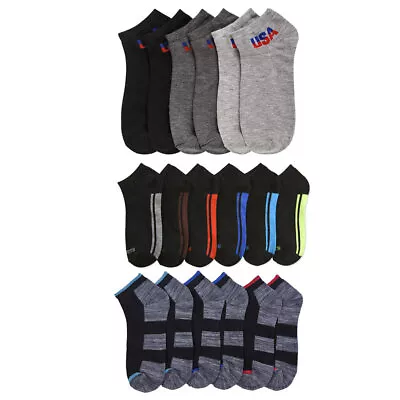 12 Pairs Mens Ankle Crew Socks Low Cut Quarter Sports Dozen Unisex Size 10-13 • $9.81