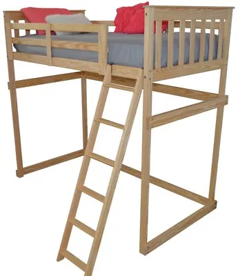 VersaLoft Amish-Made Yellow Pine Twin Mission Loft Beds By A&L Furniture Company • $849