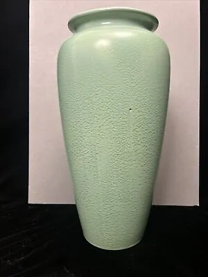 11” Haeger Pottery Geranium Leaf Matte Green Arts & Crafts Vase • $225