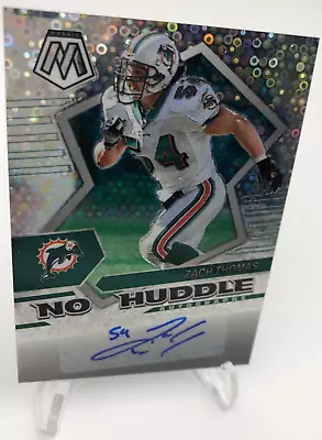 2022 ZACH THOMAS AUTO Panini PRIZM MOSAIC - NO HUDDLE Card MIAMI DOLPHINS HOF • $49.99