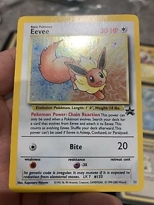 Pokémon Card Eevee Holo 11 - Wotc Promo NM • $40