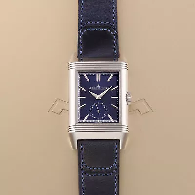 Jaeger LeCoultre Reverso Tribute Duoface Small Seconds Watch 47 Mm Blue • $12557