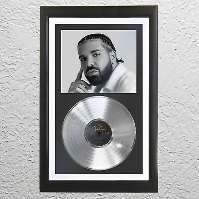 Drake Aubrey Graham Platinum Vinyl Record LP Album UnSigned Framed Music Display • $259.95