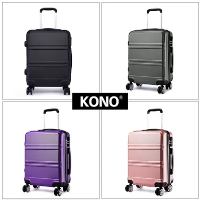 20/24/28Inch ABS Hard Shell 4 Wheels Suitcase Cabin Luggage Travel Case Trolley • £39.98