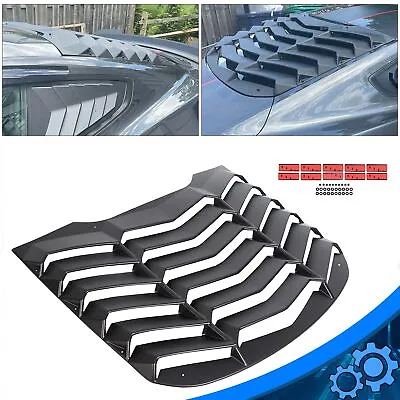 Matte Black ABS Rear Window Louver Cover Sun Shade For Ford Mustang 2015-23 2018 • $91.80