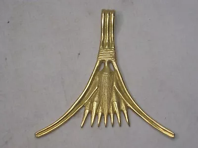 Vintage MMA 1976 LOTUS Pendant Metropolitan Museum Art Gold Plated Egyptian King • $76.50