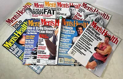 Men’s Health 1994 1997 2000- Lot Of 10 Magazines - Gain Muscle Strong Magazine • $49.98