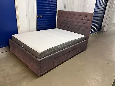 Made.com Skye Double Storage Bed With Ikea Mattress • £80