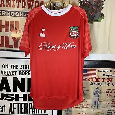 Kings Of Leon Soccer Jersey Tour T-shirt Size Large Followill Red Used Merch • $40