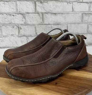 Born M6198 Brown Leather Loafer Slip On Comfort Shoes Mens Sz US 10.5 • $15.99