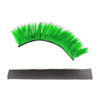 Helmet Decor Wig Reusable Stable Bright Color Helmet Mohawk Fastener Tape • $12.84