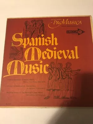 $38.15 • Buy Noah Greenberg Spanish Medieval Music Lp Decca Records Vinyl Hi-fi Excellent 