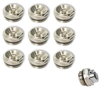 1/2  Inch Manual Radiator Air Vent Bleed Plug Valve 10 PCS  Valves 15mm • £9.99